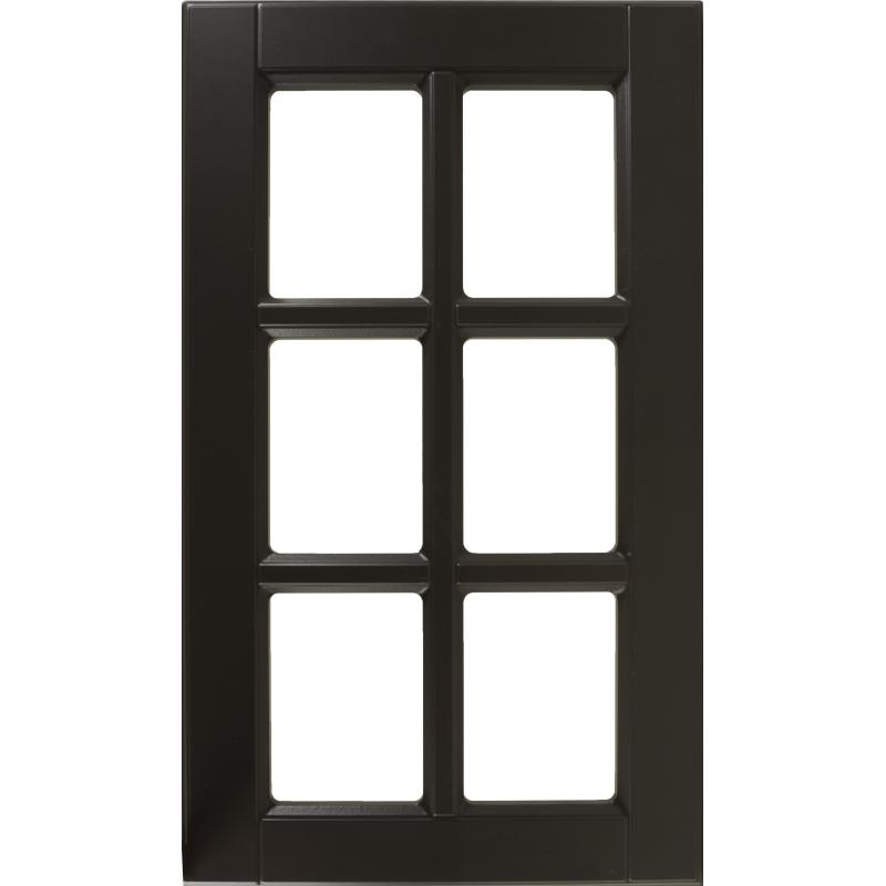 Витрина для шкафа Delinia «Леда серая» 40x70 см, МДФ, цвет серый