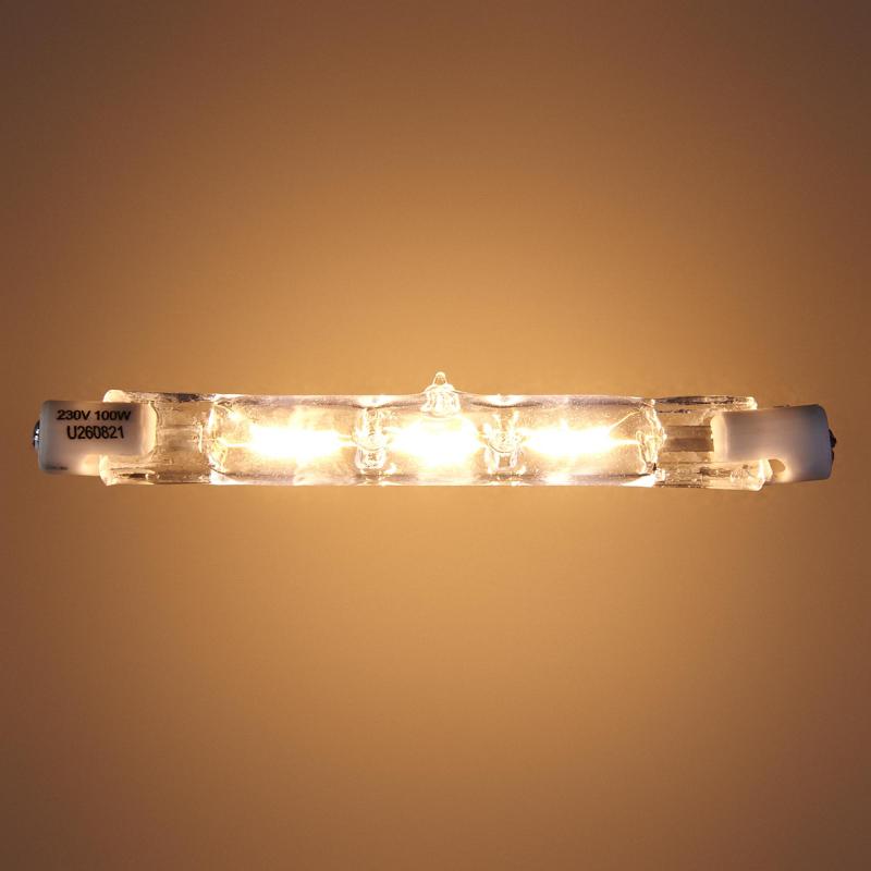 Лампа галогенная Uniel R7s 100 Вт свет тёплый белый