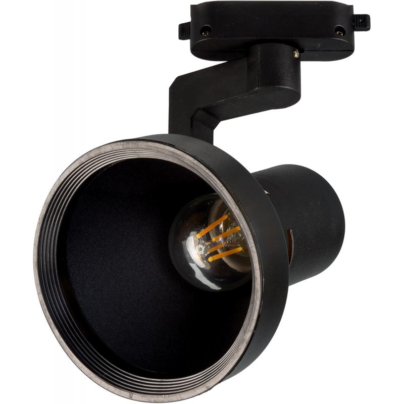 Трековый светильник Nido со сменной лампой Е27 60 Вт 3 м² цвет черный