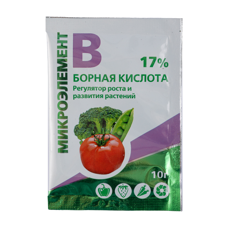 Удобрение Борная кислота для овощных, плодово-ягодных культур 0.01 кг