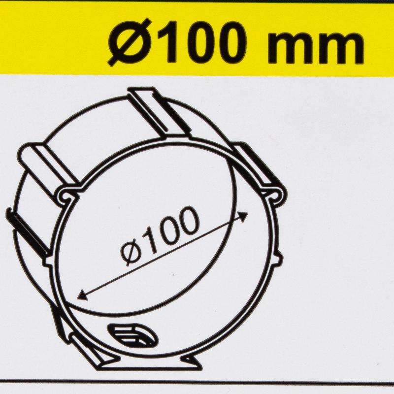 Крепление для круглых воздуховодов Equation D100 мм пластик