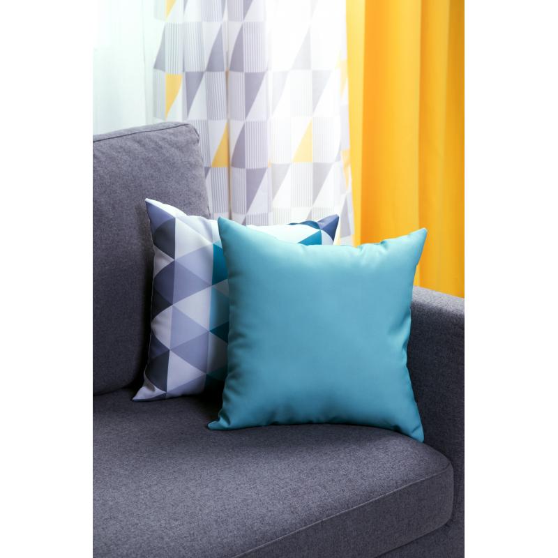 Подушка декоративная «Охара» 40х40 см цвет бирюзовый