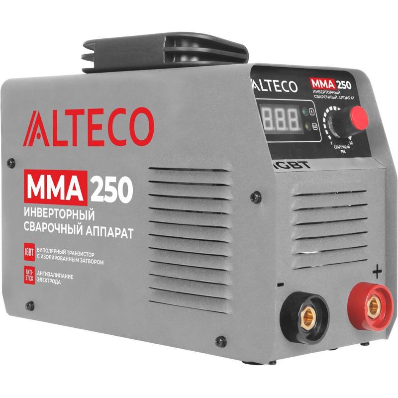 Сварочный аппарат инверторный Alteco MMA-250, 190 А, до 4 мм