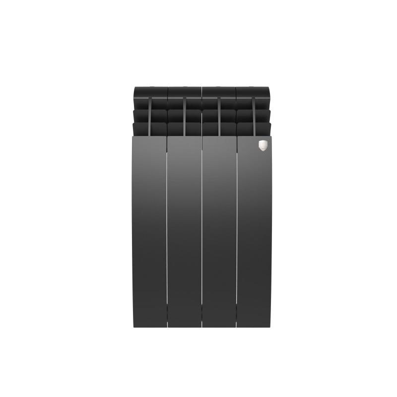 Радиатор Royal Thermo BiLiner 500 4 секциялы Noir Sable бүйірлік қосылу биметалл қара