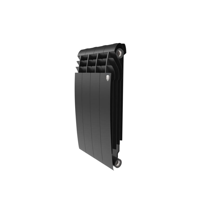 Радиатор Royal Thermo Biliner 500/87 биметалл 4 секции боковое подключение цвет черный