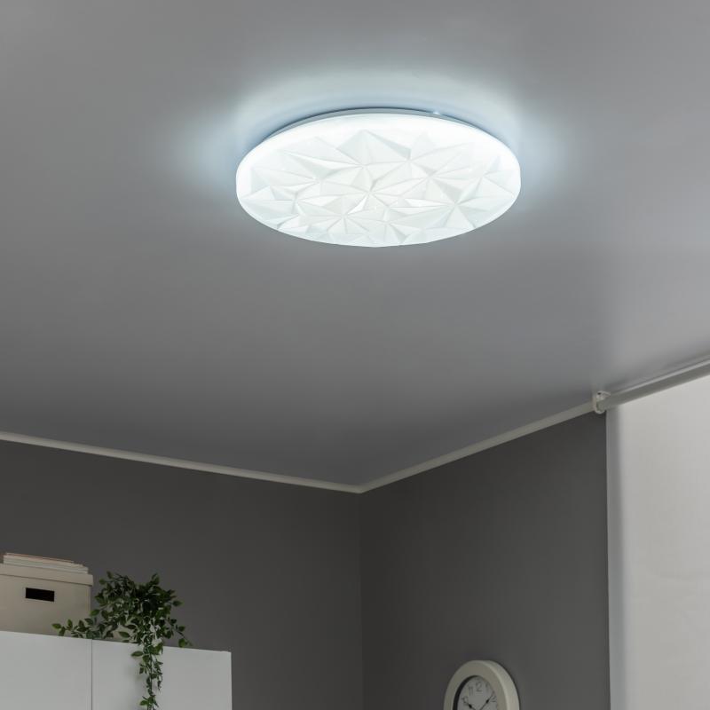 Светильник настенно-потолочный светодиодный Семь огней Фрио с пультом управления 28 м², регулируемый белый свет, цвет белый