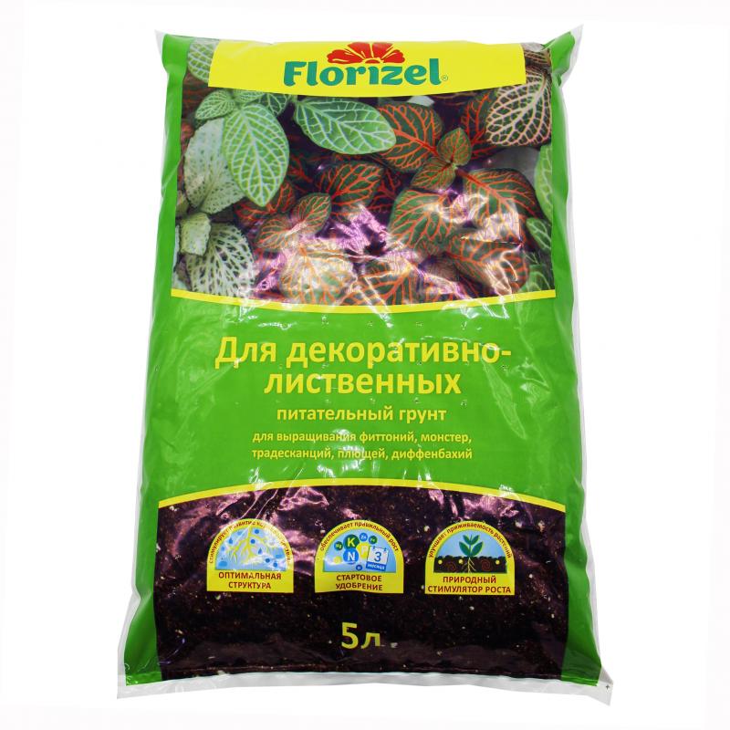 Топырақ сәндік-жапырақты өсімдіктерге арналған Florizel 5 л