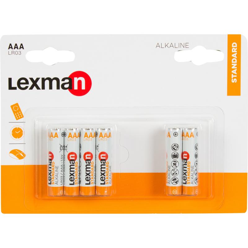 Алкалин батареясы Lexman Standard AAA (LR03) 12дана