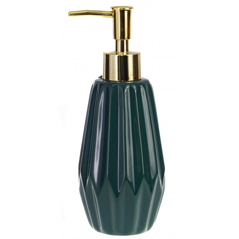 Дозатор для жидкого мыла Emerald, керамика, цвет изумрудный