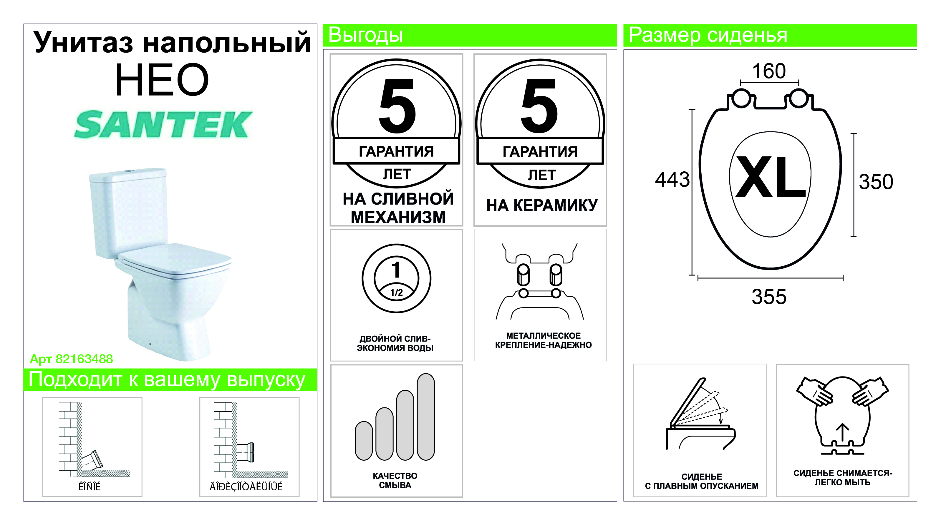 Унитаз Sensea Твист