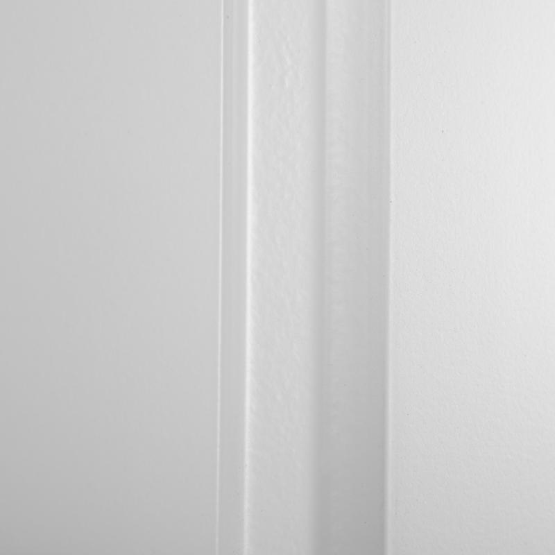 Витрина для шкафа Delinia «Леда белая» 60x35 см, МДФ, цвет белый