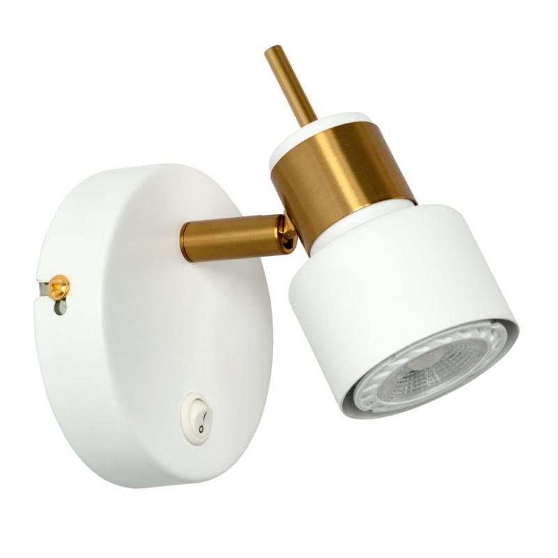Спот поворотный Arte Lamp Almach, 1 лампа, 3 м², цвет белый