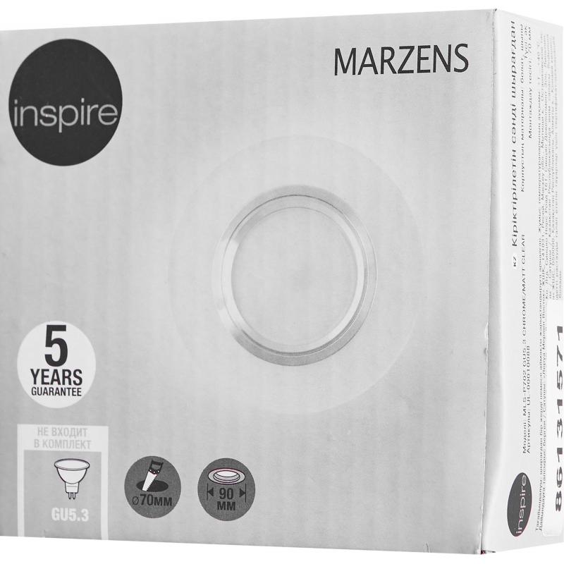 Спот встраиваемый Inspire Marzens GU5.3 под отверстие 70 мм цвет серый матовый