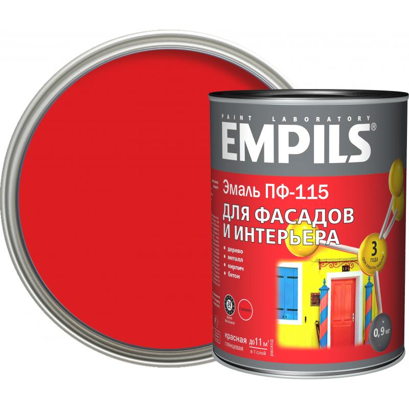 Эмаль ПФ-115 Empils PL түсі қызыл 0.9 кг