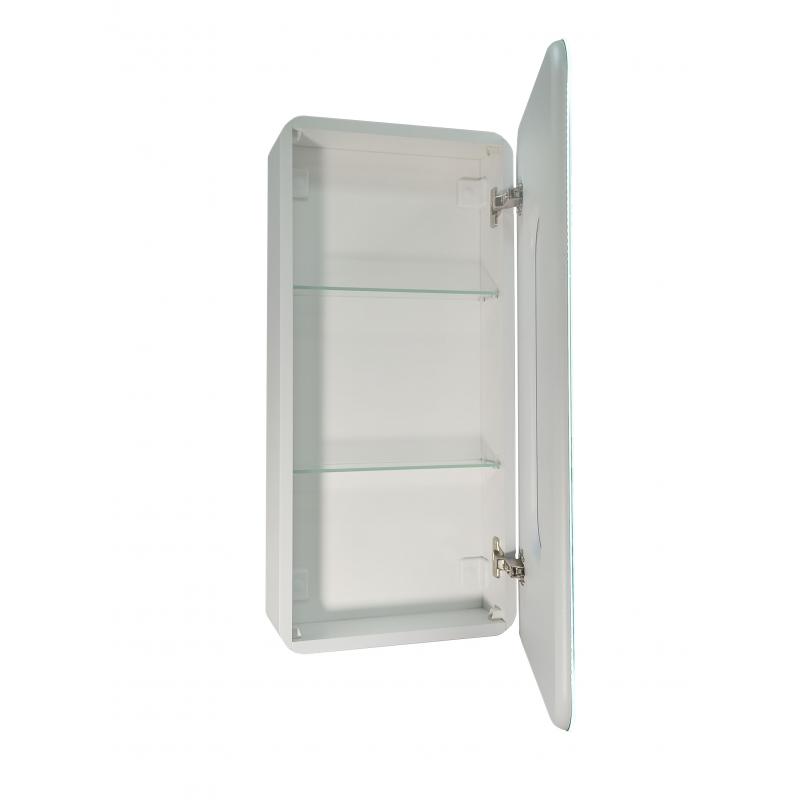 Шкаф зеркальный подвесной Elmer LED с подсветкой 40x80 см цвет белый