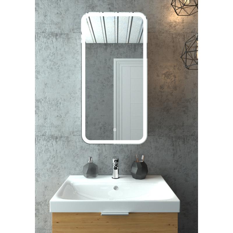 Ваннаға арналған аспалы айналы шкаф Elmer LED  көмескі жарығымен 40х80 см түсі ақ