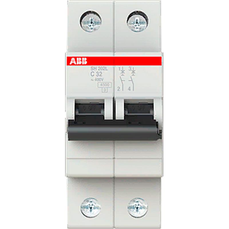 Автоматический выключатель ABB SH202L 1P N C32 А 4.5 кА 2CDS242001R0324