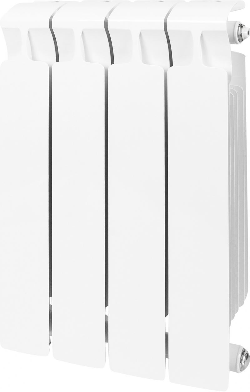 Радиатор Rifar Monolit 500/100 биметалл 4 секции нижнее левое подключение цвет белый