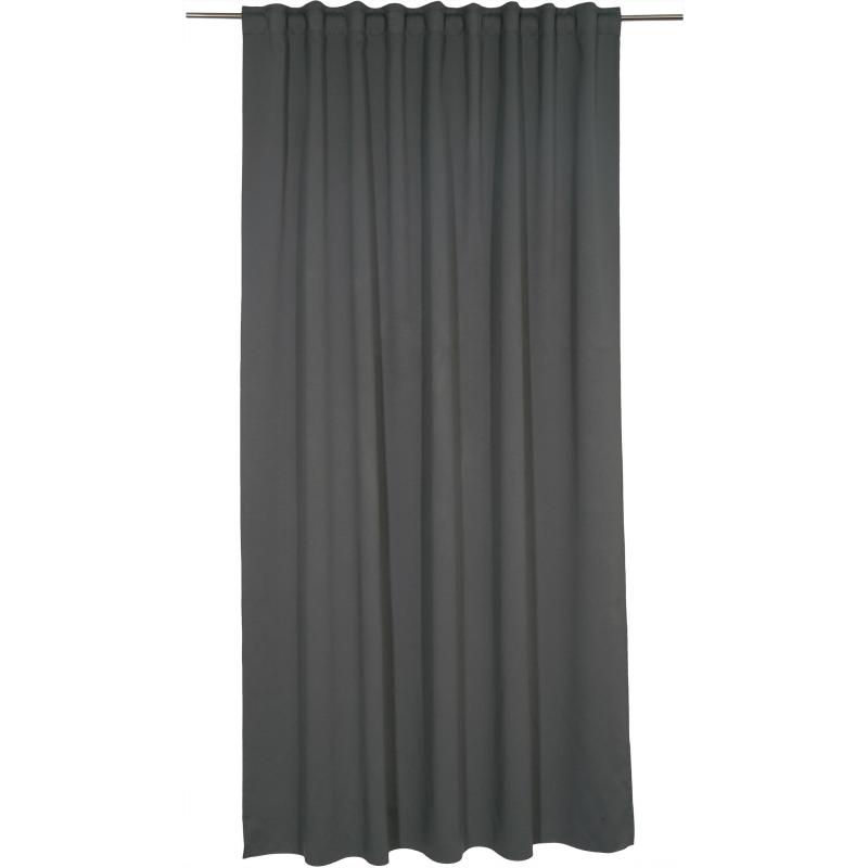 Штора на ленте «Ночь», 200x280 см, цвет серый