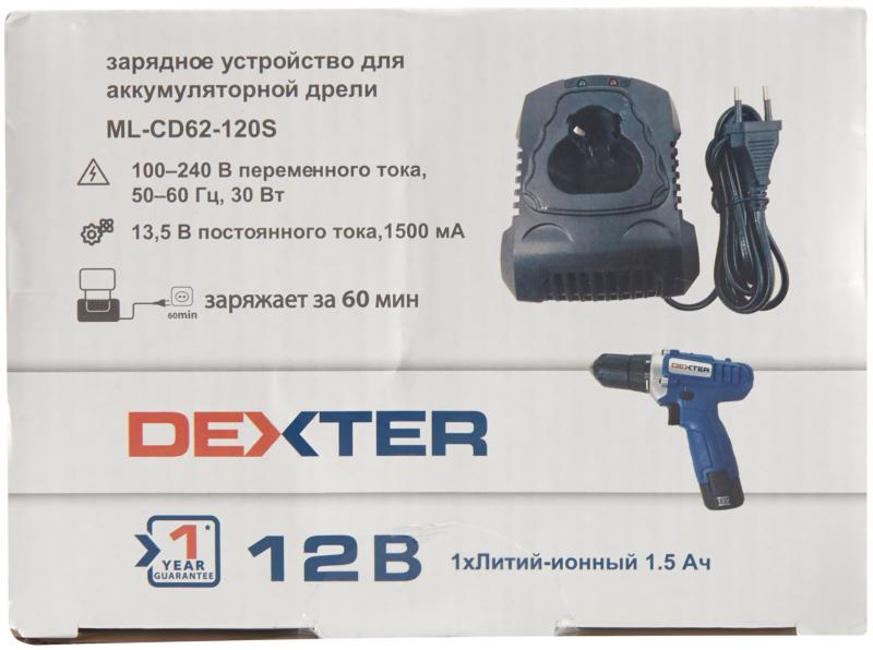 Зарядное устройство Dexter JLH201351500G, 12 В Li-ion