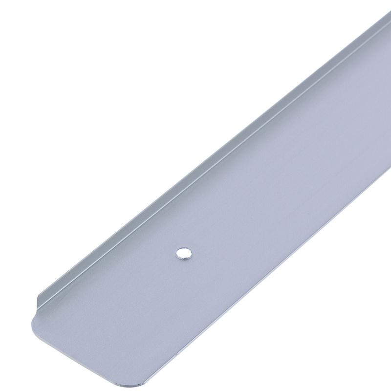 Планка для столешницы торцевая 3.8 см алюминий цвет матовый хром .