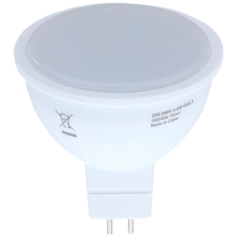 Лампа светодиодная Osram, GU5.3, 3.4 Вт, 300 Лм, свет тёплый белый, матовая колба