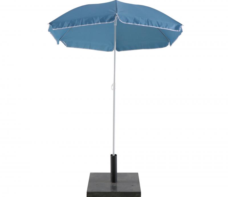 Зонт пляжный ø200 h195 см круглый синий