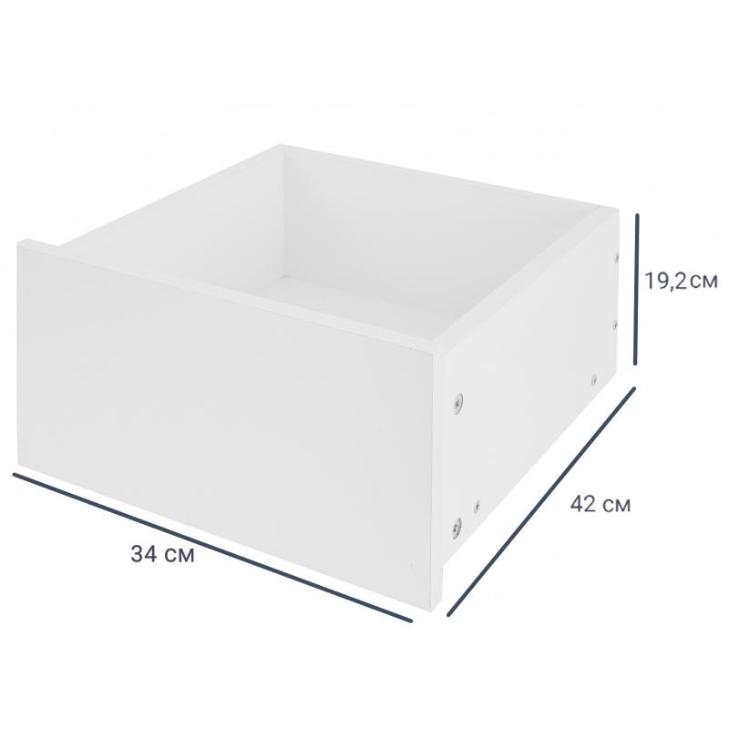 Выдвижной ящик для шкафа Лион 34x19.2x36.1 ЛДСП цвет белый