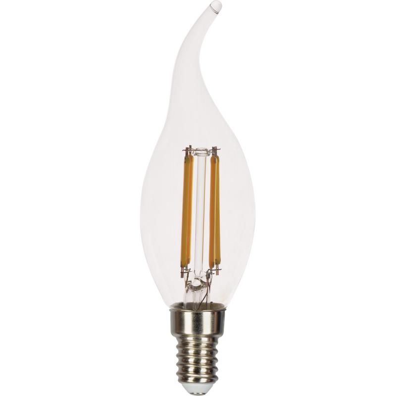 Лампа светодиодная Gauss LED Filament E14 11 Вт свеча на ветру прозрачная 750 лм, нейтральный белый свет