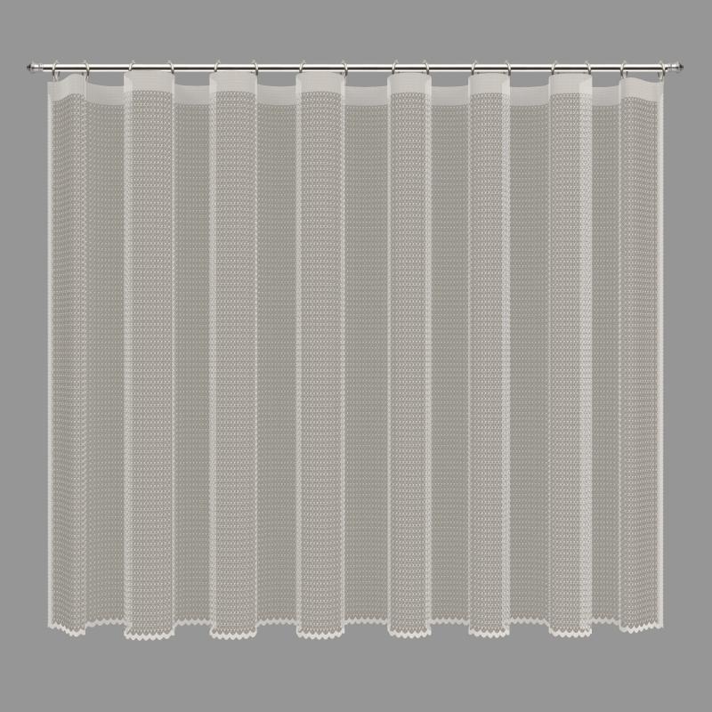 Тюль на ленте для кухни Камелия 250x165 см цвет экрю