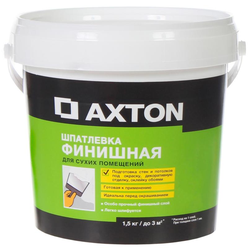 Шпатлёвка финишная Axton для сухих помещений 1.5 кг