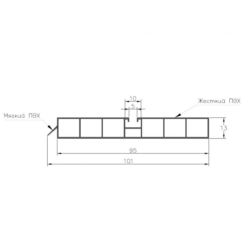 Цоколь ас үйге арналған Delinia 240x10 см ПВХ түсі қоңыр-сарғыш