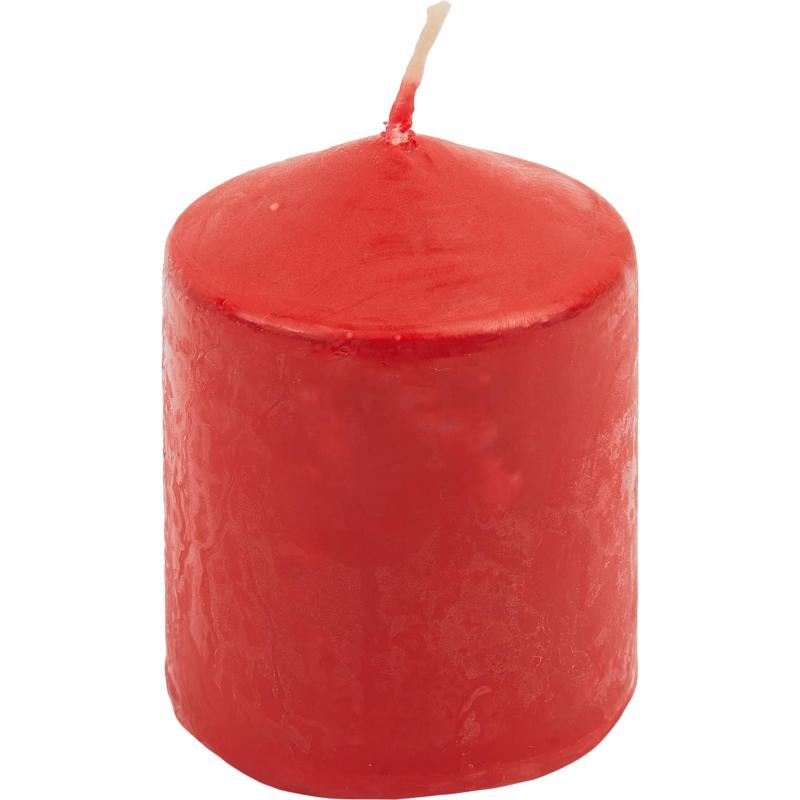 Свеча-столбик 50x70 мм, цвет красный