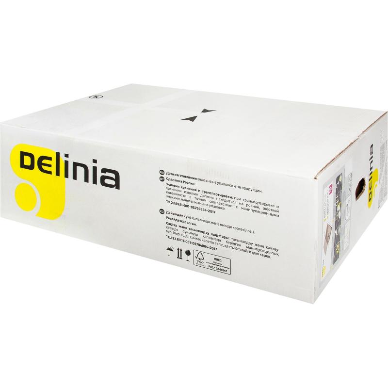 Жуғыш ойып орнатылатын DELINIA тікбұрышты 78х51 см тереңдігі 20 см кварц құм түсті