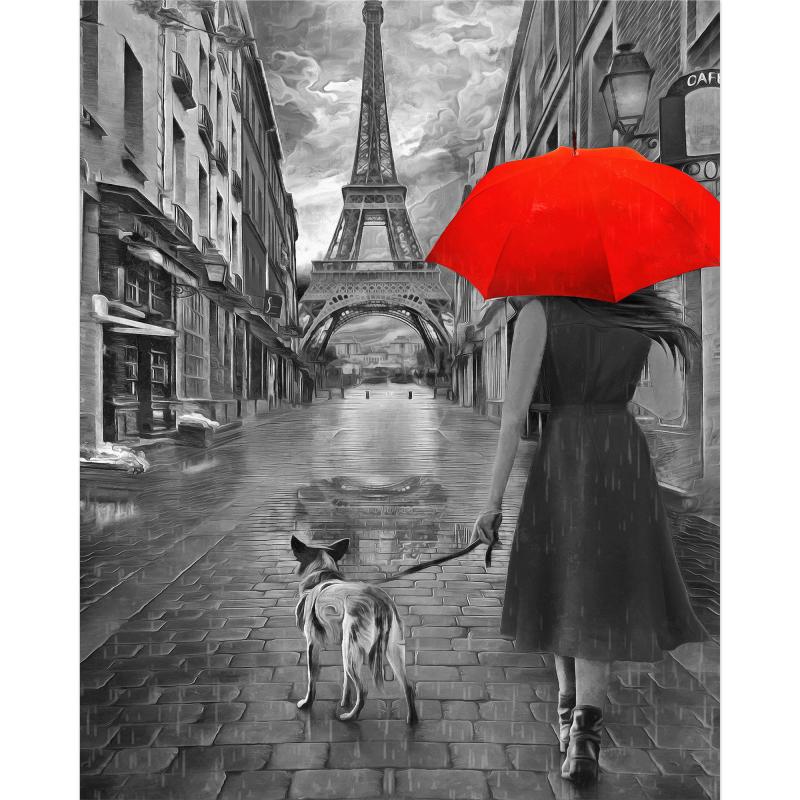Картина кенепте Постер-лайн Париж 40x50 см