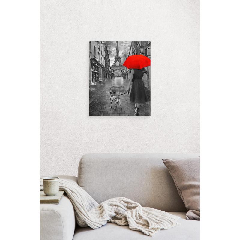Картина кенепте Постер-лайн Париж 40x50 см