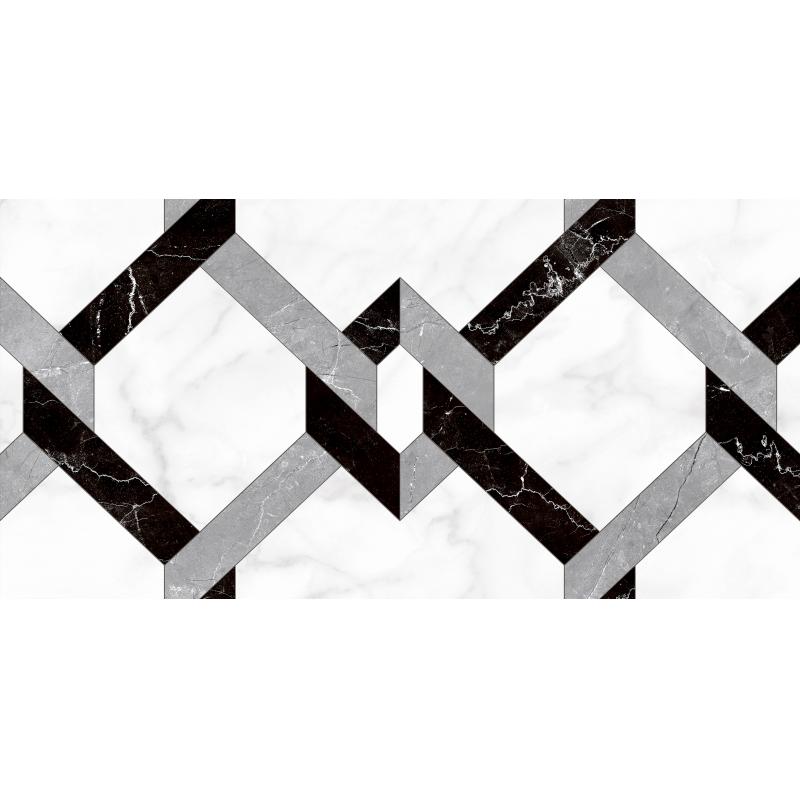 Плитка настенная Cersanit Marvel A16273 29.8x59.8 см 1.25 м² мрамор цвет черно-белый