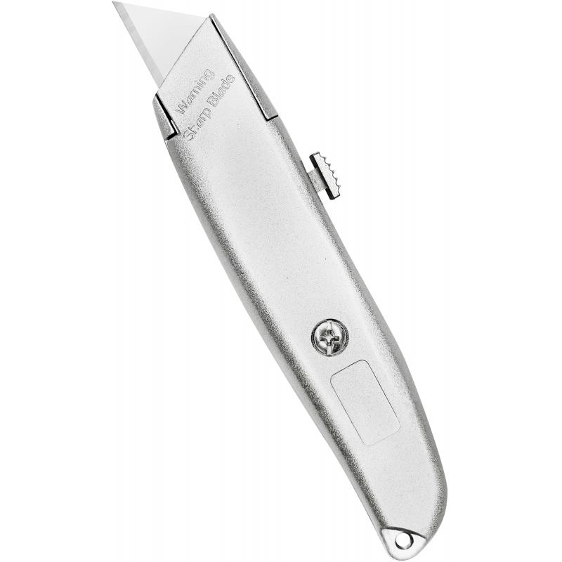 Нож строительный Vertextools 0044-18-58 алюминиевый корпус трапециевидное лезвие 18 мм