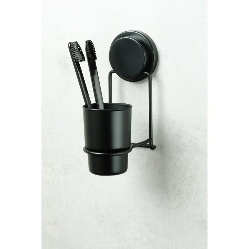 Подстаканник для зубных щёток Fixsen Magic Black пластик цвет черный