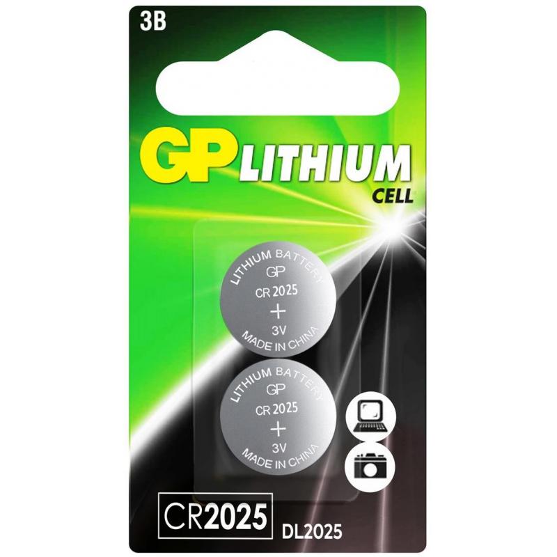 Батарея GP CR2025 литий 2 дана