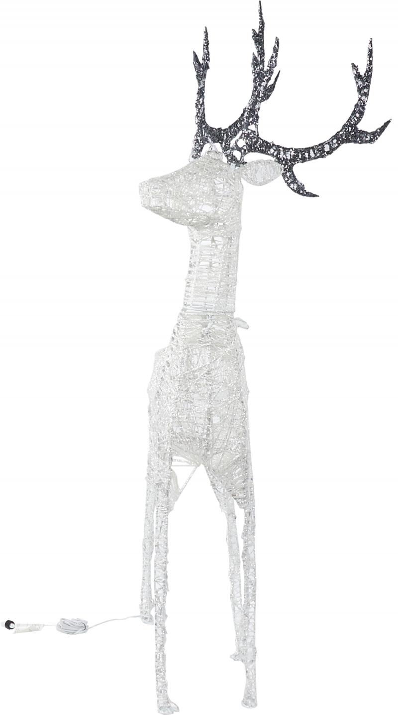 Электрлік гирлянда-фигура жарықдиодты «Бұғы» көшеге арналған 260 шам, түсі суық ақ