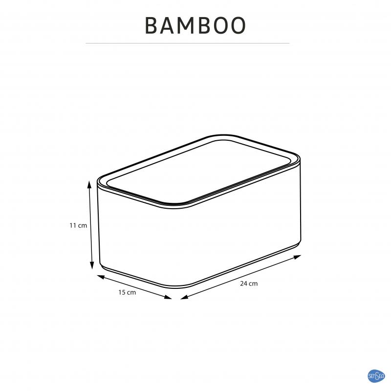 Корзина для хранения Sensea Bamboo 24x15x11 см