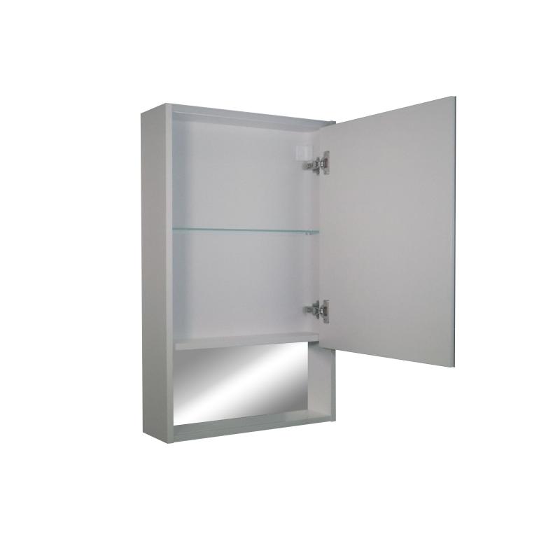 Ваннаға арналған аспалы айналы шкаф Line LED-көмескі жарығымен 50х80 см түсі ақ
