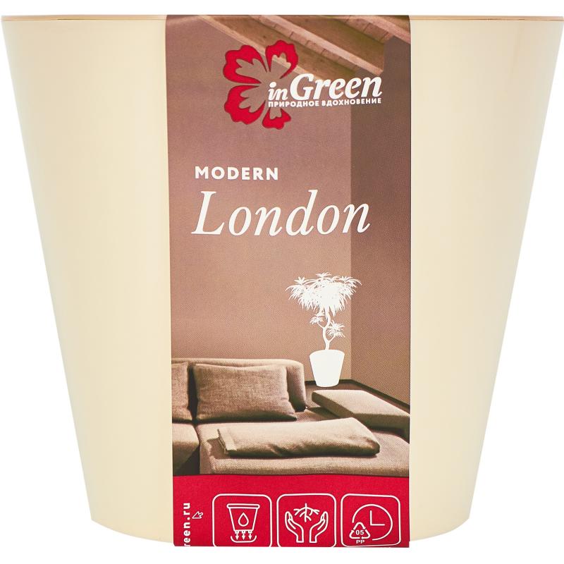 Құмыра гүлге арналған Ingreen London ø12.6 h11.3 см v1 л пластик кілегейлі