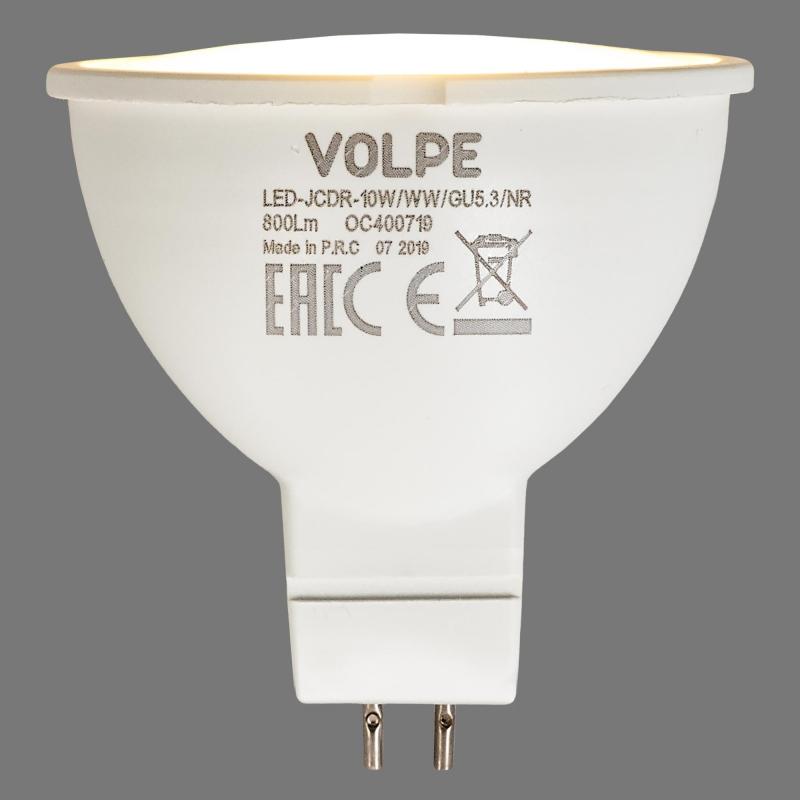 Лампа светодиодная Volpe Norma GU5.3 220 В 10 Вт спот 800 лм, тёплый белый свет