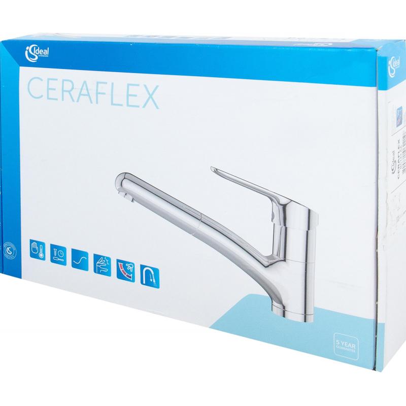 Араластырғыш ас үйге арналған Ideal Standard Ceraflex  жылжымалы ағызғышпен 16.4 см түсі хром