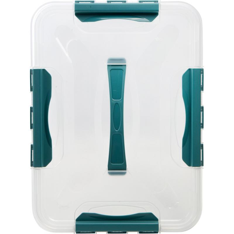 Ящик для хранения Grand Box 39x29x12.4 см 10 л пластик с крышкой цвет прозрачный