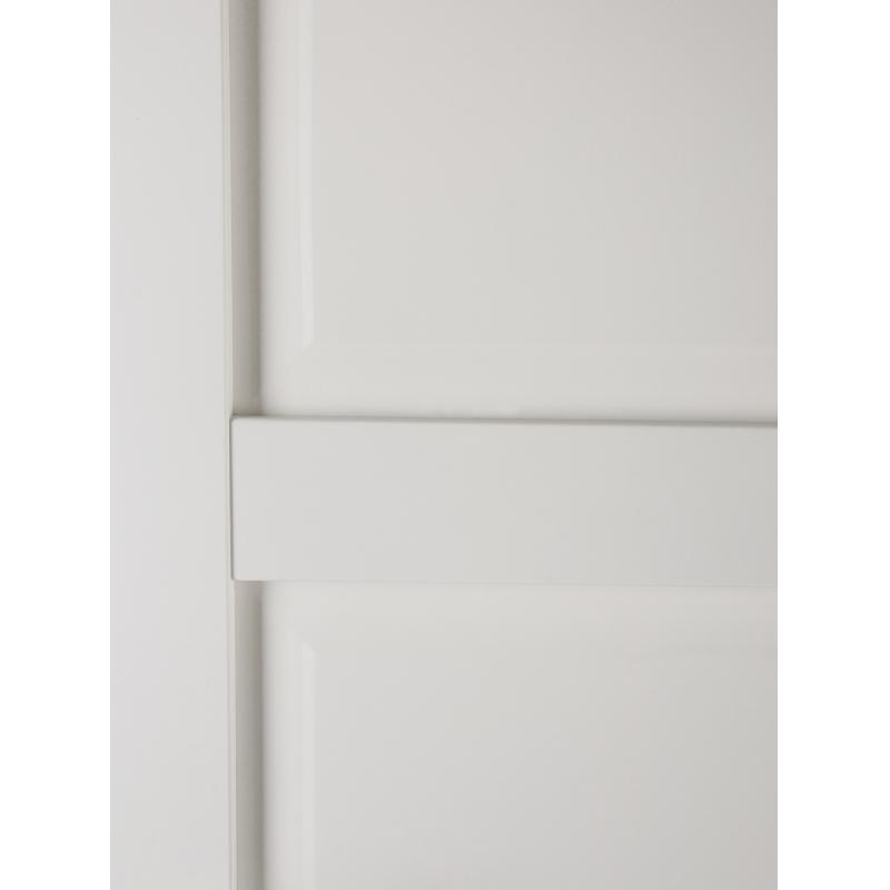 Дверь межкомнатная Адажио глухая Hardflex ламинация цвет белый 80х200 см (с замком и петлями)