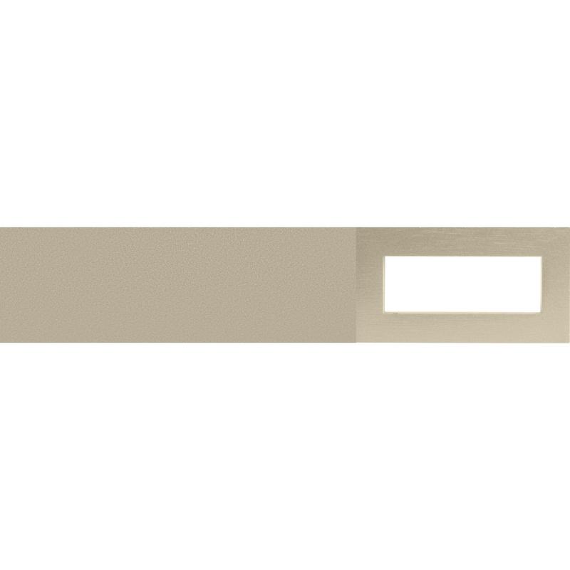 Наконечник Квадро Симпл Inspire металл цвет сатин 4 см 2 шт.