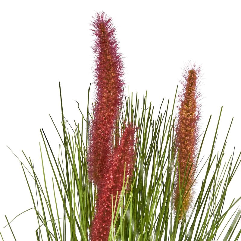 Искусственное растение Пеннисетум 25x25 см цвет разноцветный ПВХ
